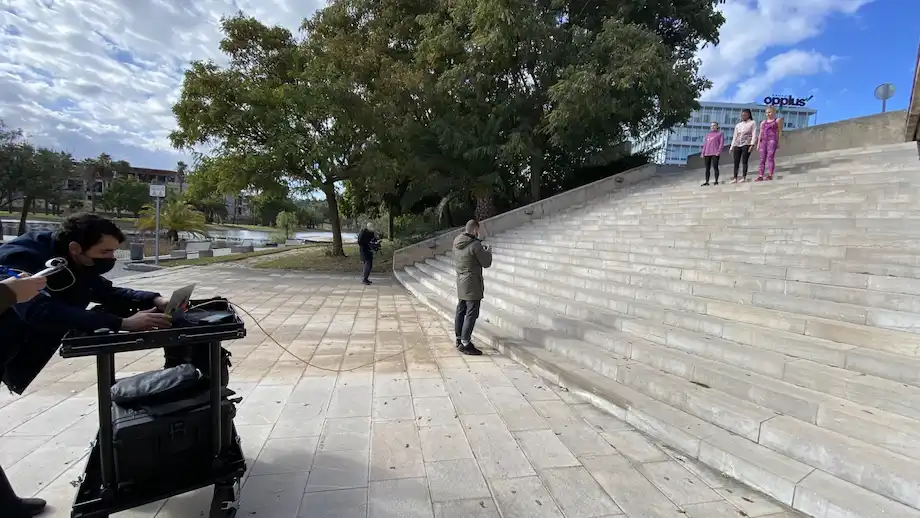 malaga video crew working