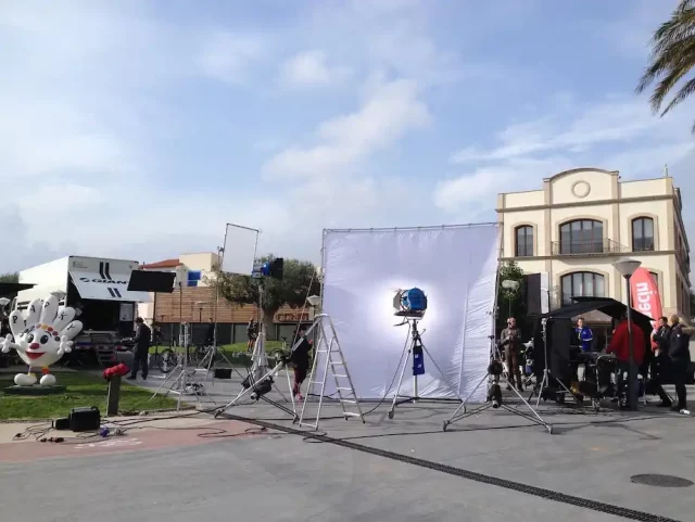 Video shooting set in Tarragona for Alpecin