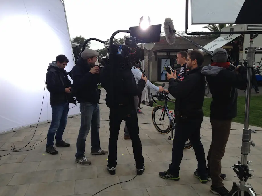 camera crew working on Alpecin's video shooting