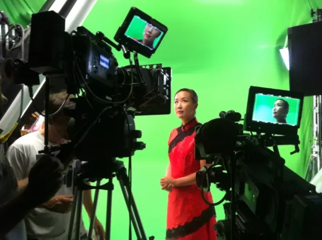 China Open commercial production chinese women on green screen