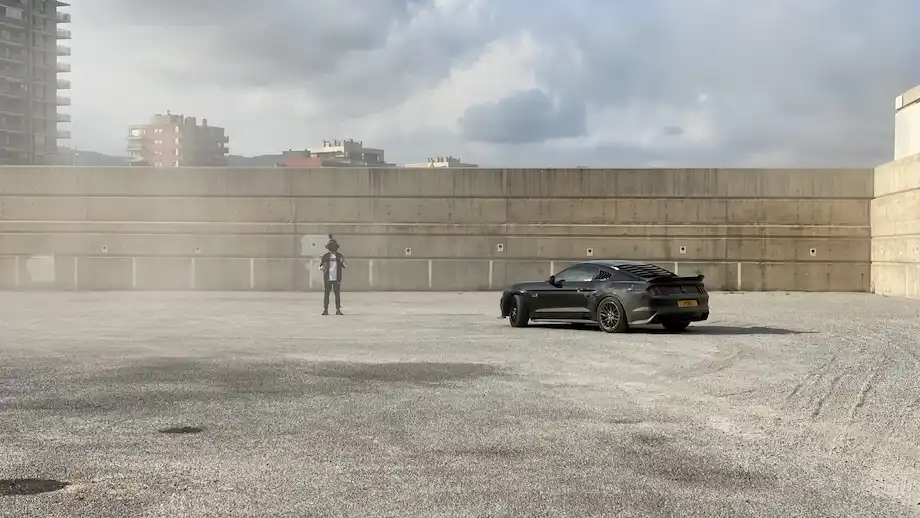 A frame from PUMA & JD Sports RS-Fast commercial in Barcelona produced by Camera Crew Spain