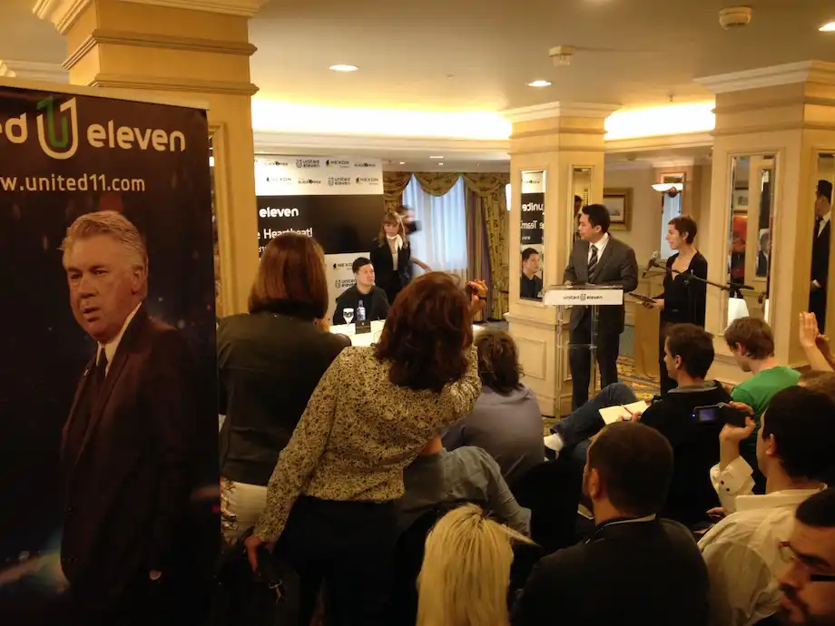 United11 press conference in Madrid by Camera Crew Spain