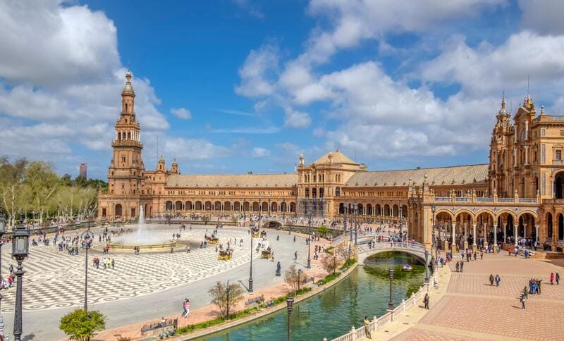 filming locations spain seville plaza espana