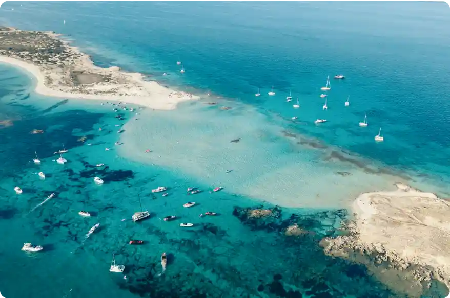 formentera video location drone view