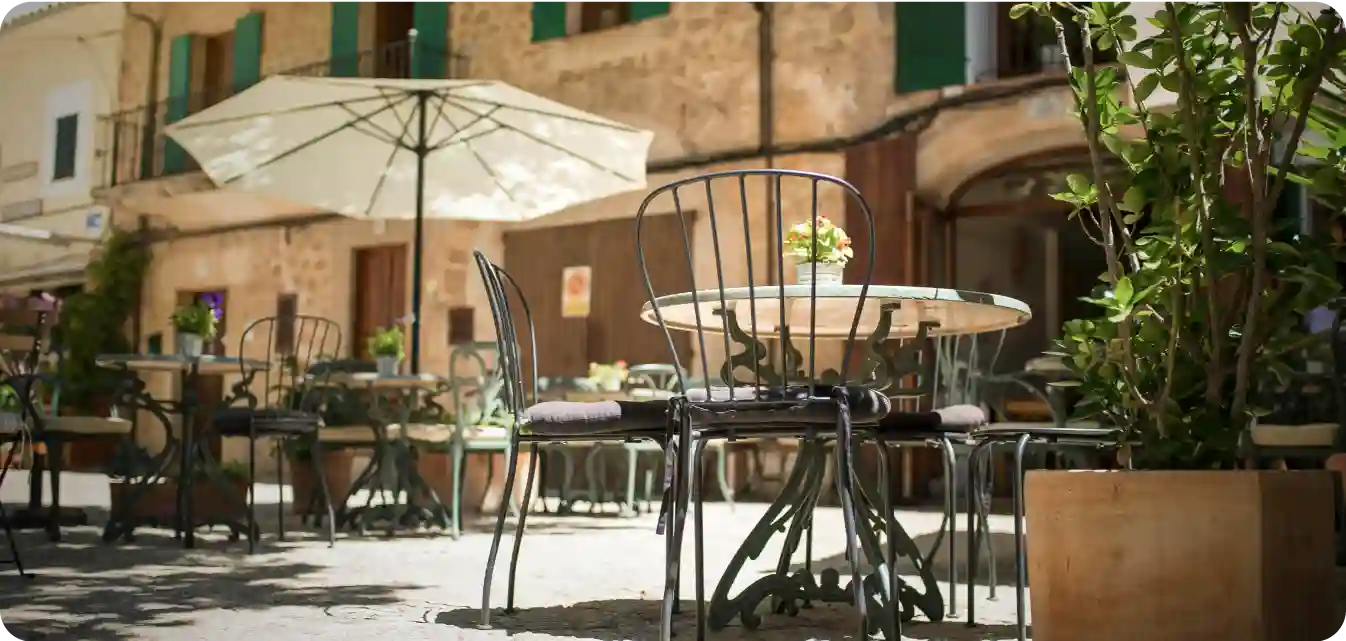 bar in menorca used as video location