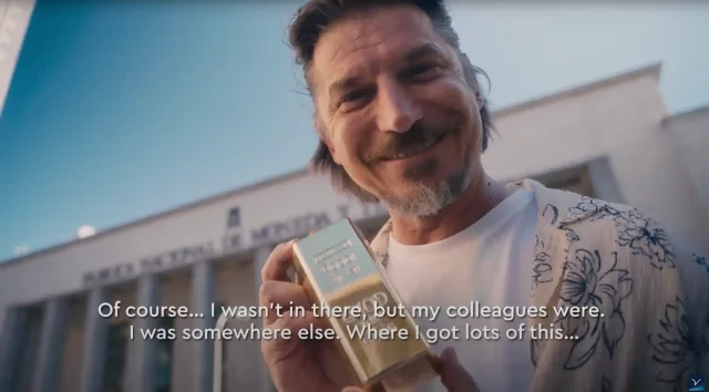 Luka Peroš during the production of Share Now and BMW's video commercial by Camera Crew Spain