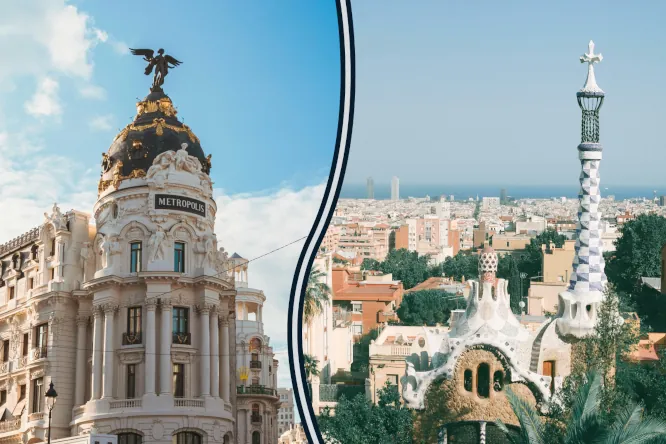 madrid vs barcelona for video production