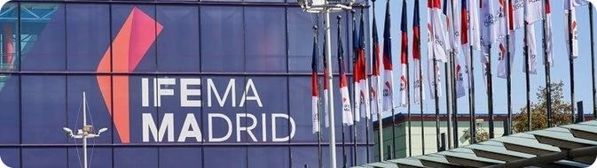 entrance of IFEMA center in Madrid