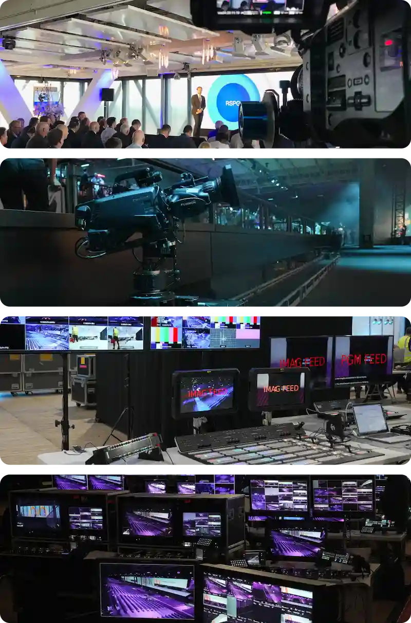 Different kinds of broadcast and streaming real-world projects