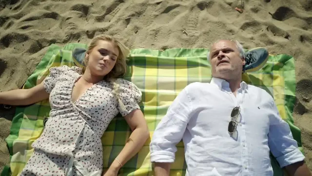 comedian Keyyo and actor Johan Rheborg during the shooting in Barcelona by Camera Crew Spain for SVT