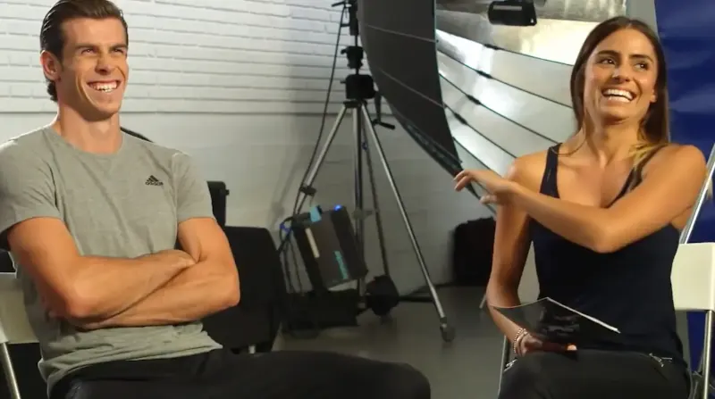 Sports Videography Tips: Gareth Bale on set during an interview for a documentary