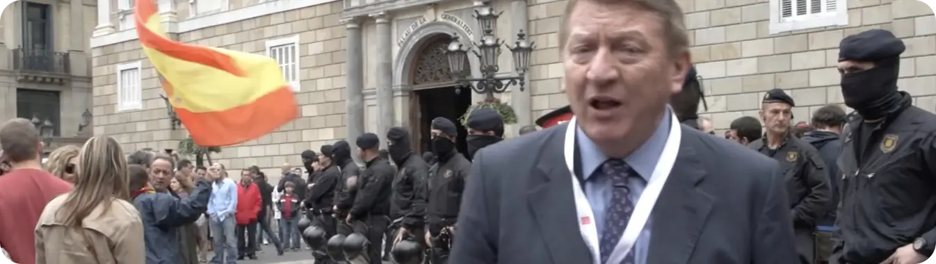 eng crew for live interview in Spain