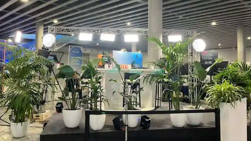 Speech set fully equipped for Workday's trade show in Barcelona