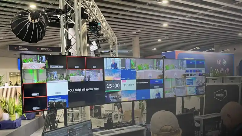 video control at workday tradeshow fira barcelona