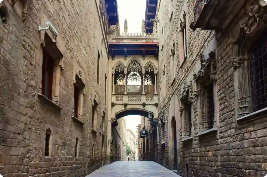 barcelona barrio gotico video production location