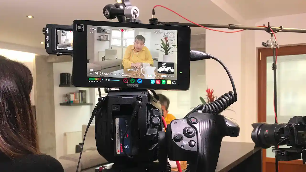 AstraZeneca Video Production Interview in Bilbao by Camera Crew Spain