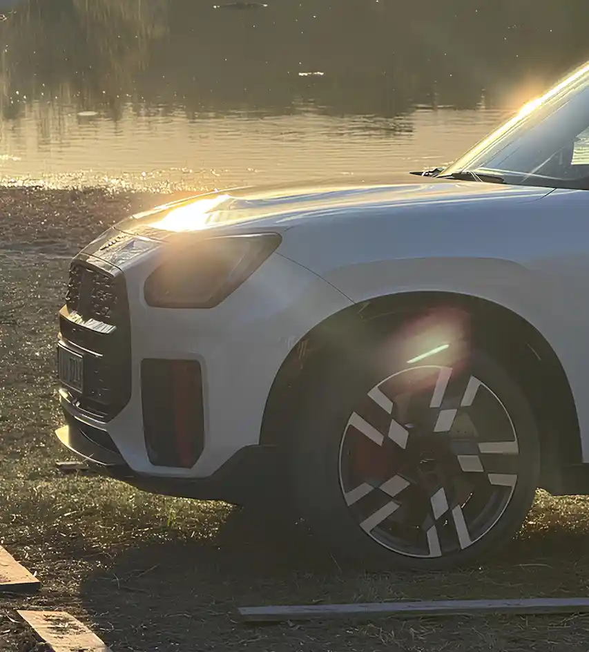 The car from Mini used on set in Madrid