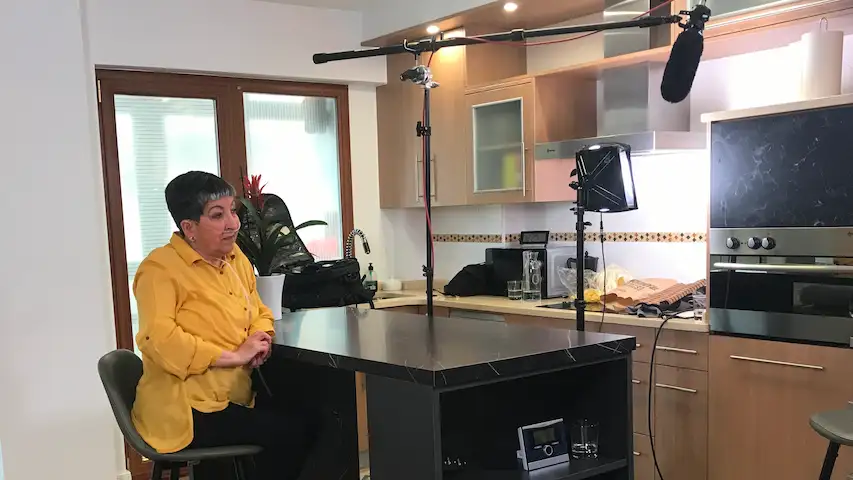 AstraZeneca interview in interior set