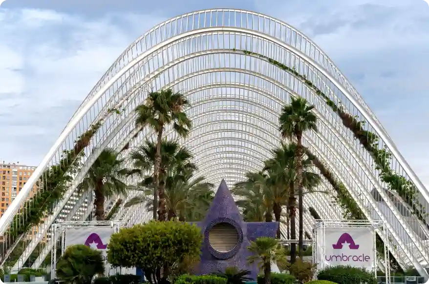Video location at Valencia trade show